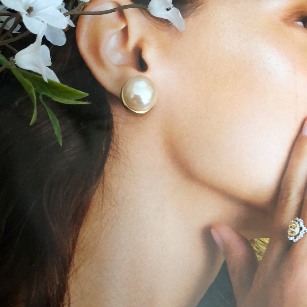 Faux Pearl Earrings